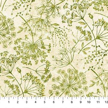 Organics - Stonehenge Queen Anne's Lace - Cream/Green