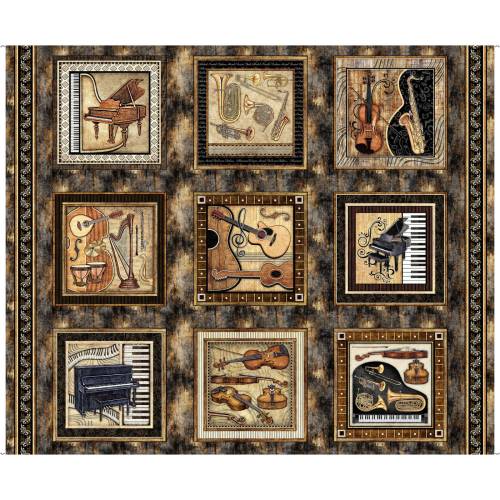 Vivace Music Picture Patches Panel - Brown