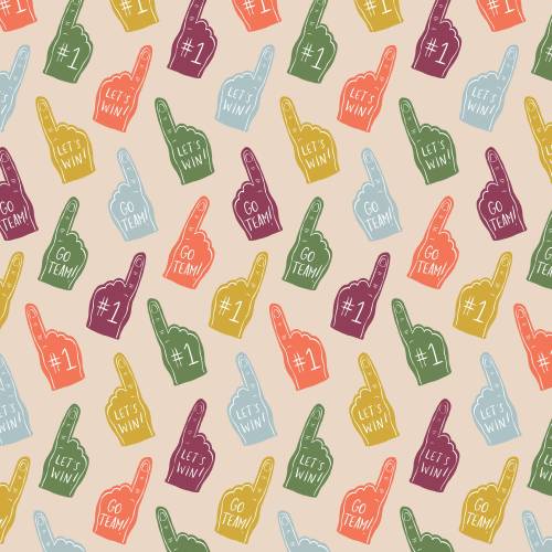 Touchdowns & Tailwags Foam Fanatics - Oat/Multi