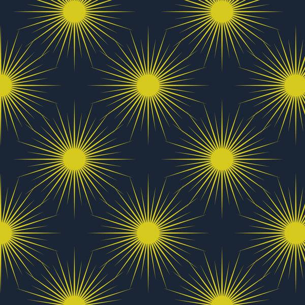 Winter Solstice Solstice Sun on Midnight Blue (with gold metallic)