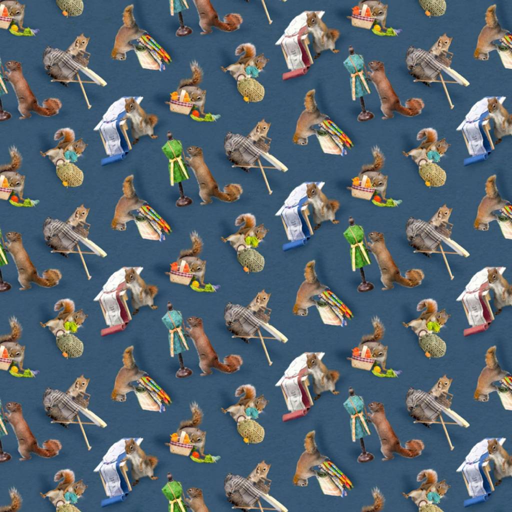 Secret Life of Squirrels - Denim
