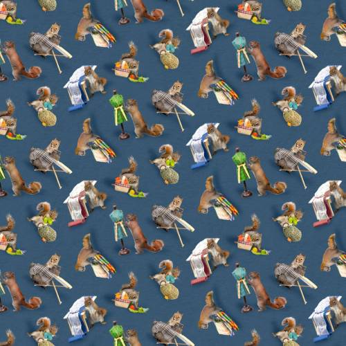 Secret Life of Squirrels  - Denim