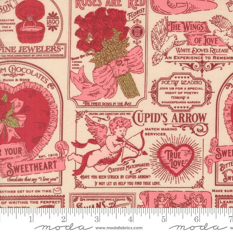 Je T'aime Vintage Valentine Advertising - Lace