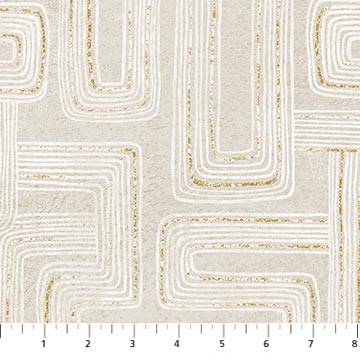 Gatsby Rectangles - Taupe/Cream