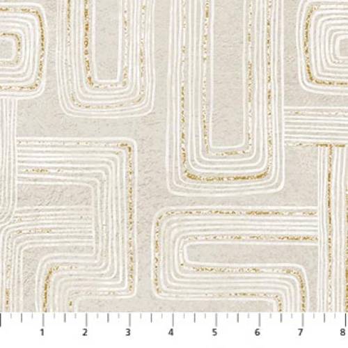 Gatsby Rectangles - Taupe/Cream
