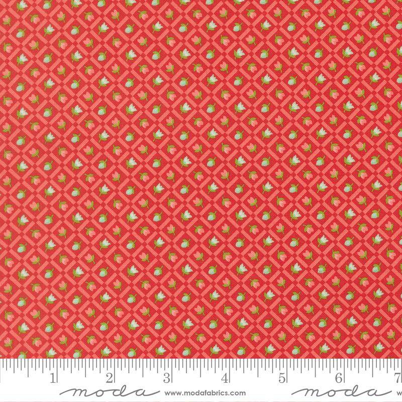 Bloomsberry Checks and Plaids Flower - Red