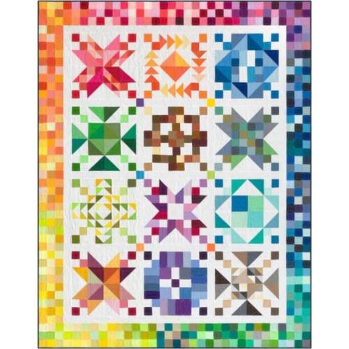 Color Patchwork Party 2026 Quilt Kit - WHITE
