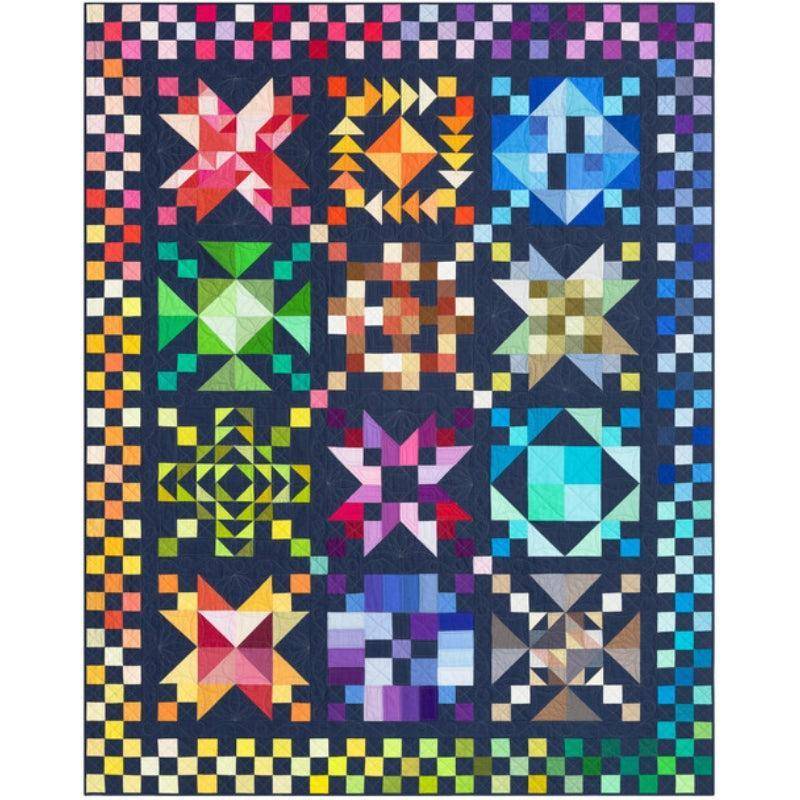 Color Patchwork Party 2026 Quilt Kit - NAVY