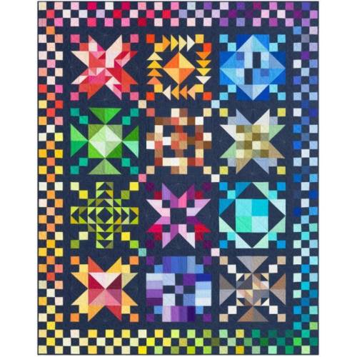 Color Patchwork Party 2026 Quilt Kit - NAVY