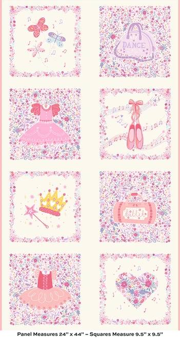 Dance Class Dance Class Panel 24"x44" - Cream
