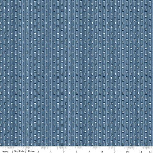 Denim & Daisy Stripes - Denim
