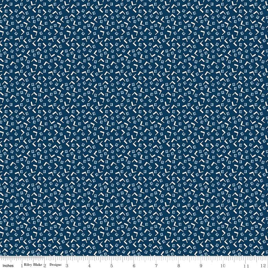 Denim & Daisy Tiny Squares - Oxford Blue