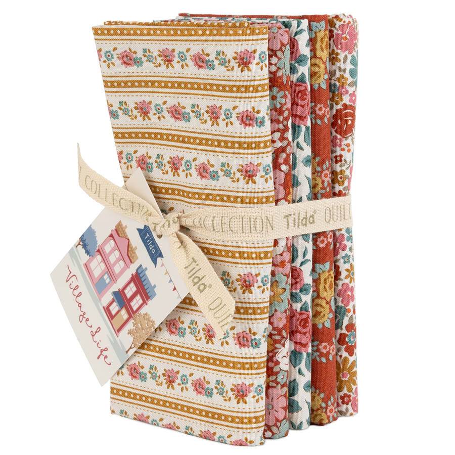 Village Life Fat Quarter Bundle - 5 fabrics