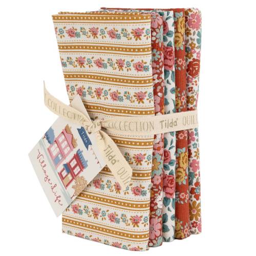 Village Life Fat Quarter Bundle - 5 fabrics