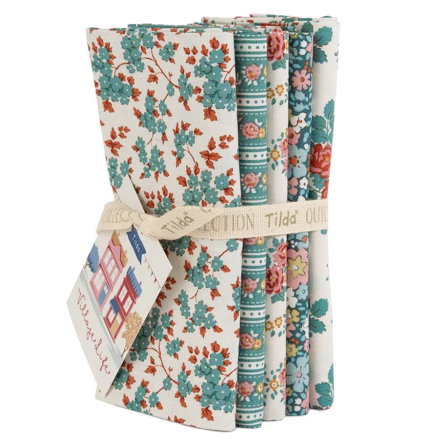Village Life Fat Quarter Bundle - 5 fabrics