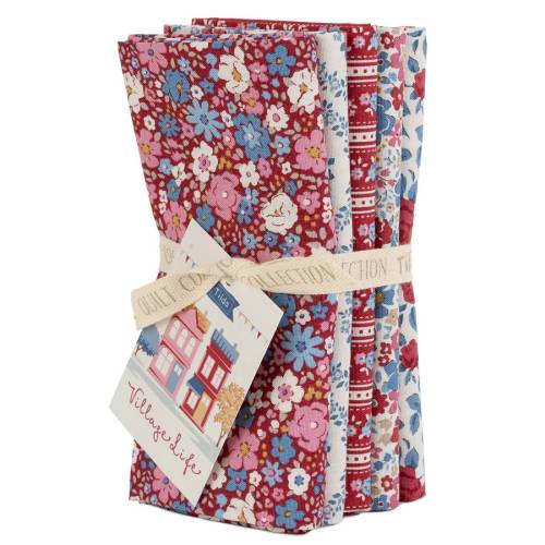 Village Life Fat Quarter Bundle - 5 fabrics