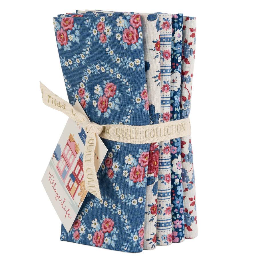 Village Life Fat Quarter Bundle - 5 fabrics