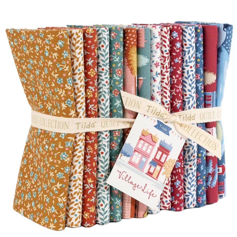 Village Life Fat Quarter Bundle - 14 fabrics