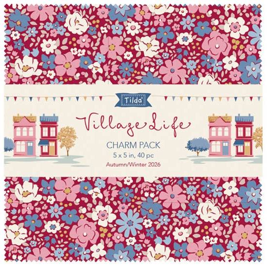 Village Life Charm Pack - 5 inch squares, 40pcs