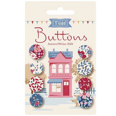 Village Life Buttons - Winter - 8 buttons