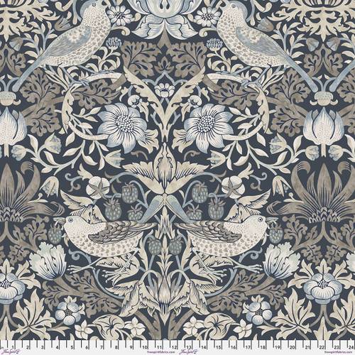 Morden Wideback - Strawberry Thief - Charcoal