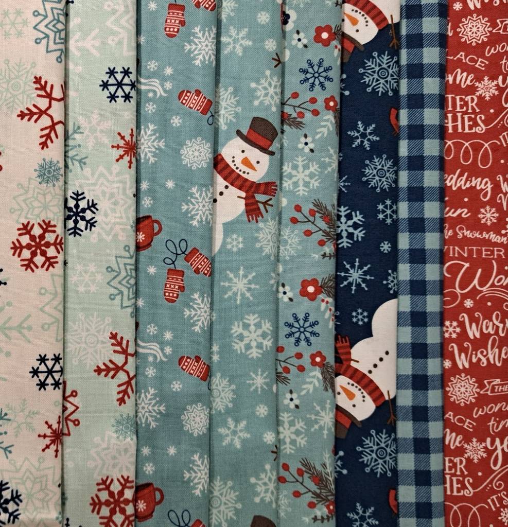 A Perfect Winter Fabric Pack - 8 Fat Quarters