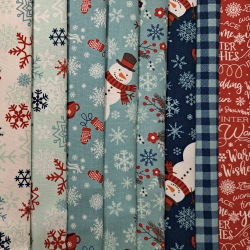 A Perfect Winter Fabric Pack - 8 Fat Quarters