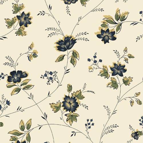 Sturbridge Village Charm Floral Vine 108" Quilt Back Multi