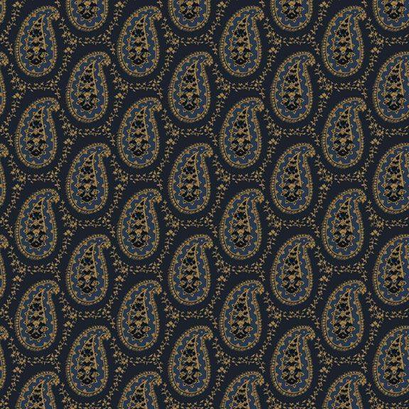 Sturbridge Village Charm Paisley Navy