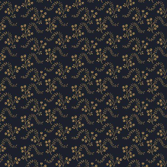 Sturbridge Village Charm Tiny Berries Navy