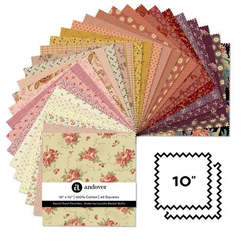 Secret Stash Favorites - Amber 10" Square - 42 Cuts