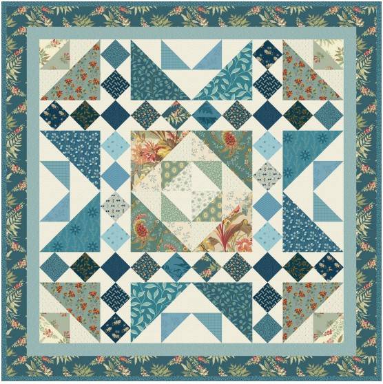 Secret Seasons Quilt - Blue Willow - FREE PATTERN DOWNLOAD