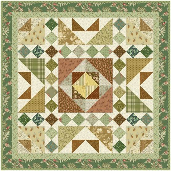 Secret Seasons Quilt - Chestnut - FREE PATTERN DOWNLOAD