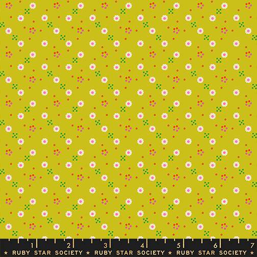Ruby Star Society: 1-800-Calico Bandana Ditsy - Pistachio