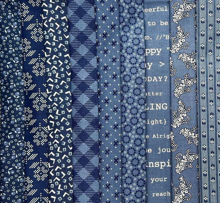 Denim & Daisy Fabric Pack - 9 Fat Quarters