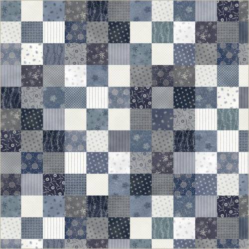 Faded Indigo Whole Cloth - Multi