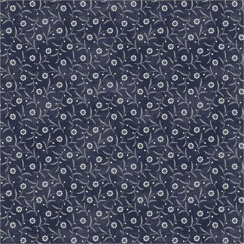 Faded Indigo Daisy Toss - Dark Indigo