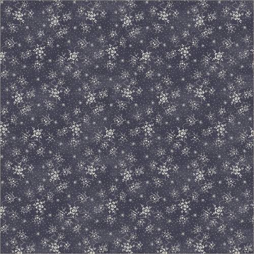 Faded Indigo Vine Bouquet - Raw Denim