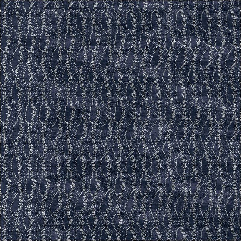 Faded Indigo Lace Ribbon - Dark Indigo