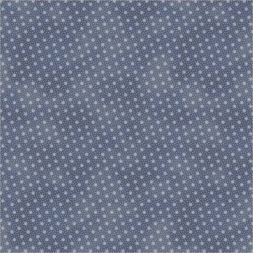 Faded Indigo Gathered Dots - Vintage