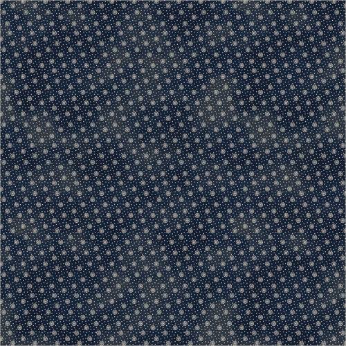 Faded Indigo Gathered Dots - Dark Indigo