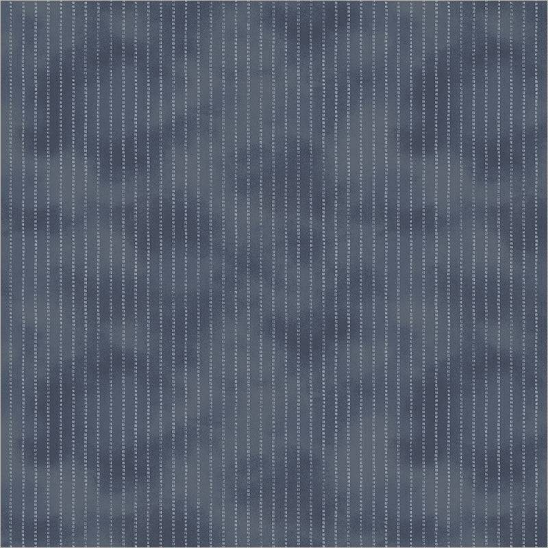 Faded Indigo Ticking Stripe - Dark Rinse
