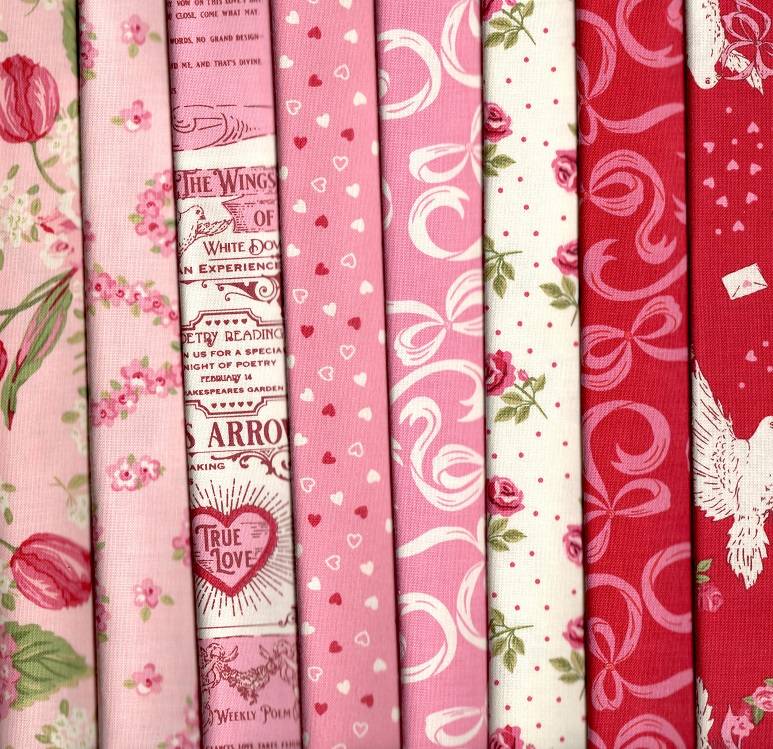 Je T'aime Fabric Pack - 8 Fat Quarters