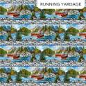 Canoe Lake Border Stripe - Blue/Multi image 2